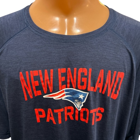 Fanatics New England Patriots Men’s Navy Blue Short Sleeve Shirt Lightweight 3XL - Picture 2 of 9